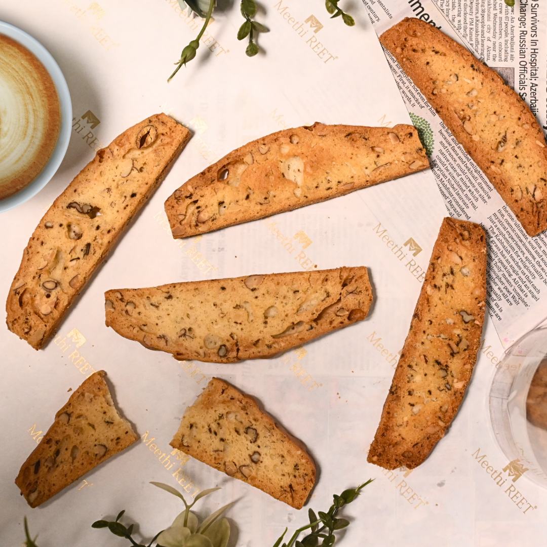 Almond biscotti (9 pieces)