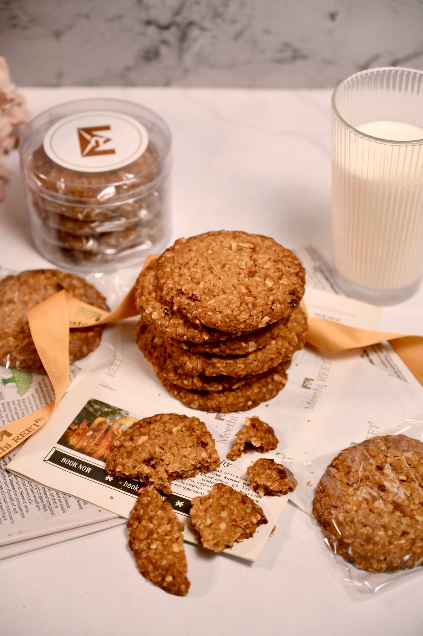 Oat & jaggery cookies (5 pieces)