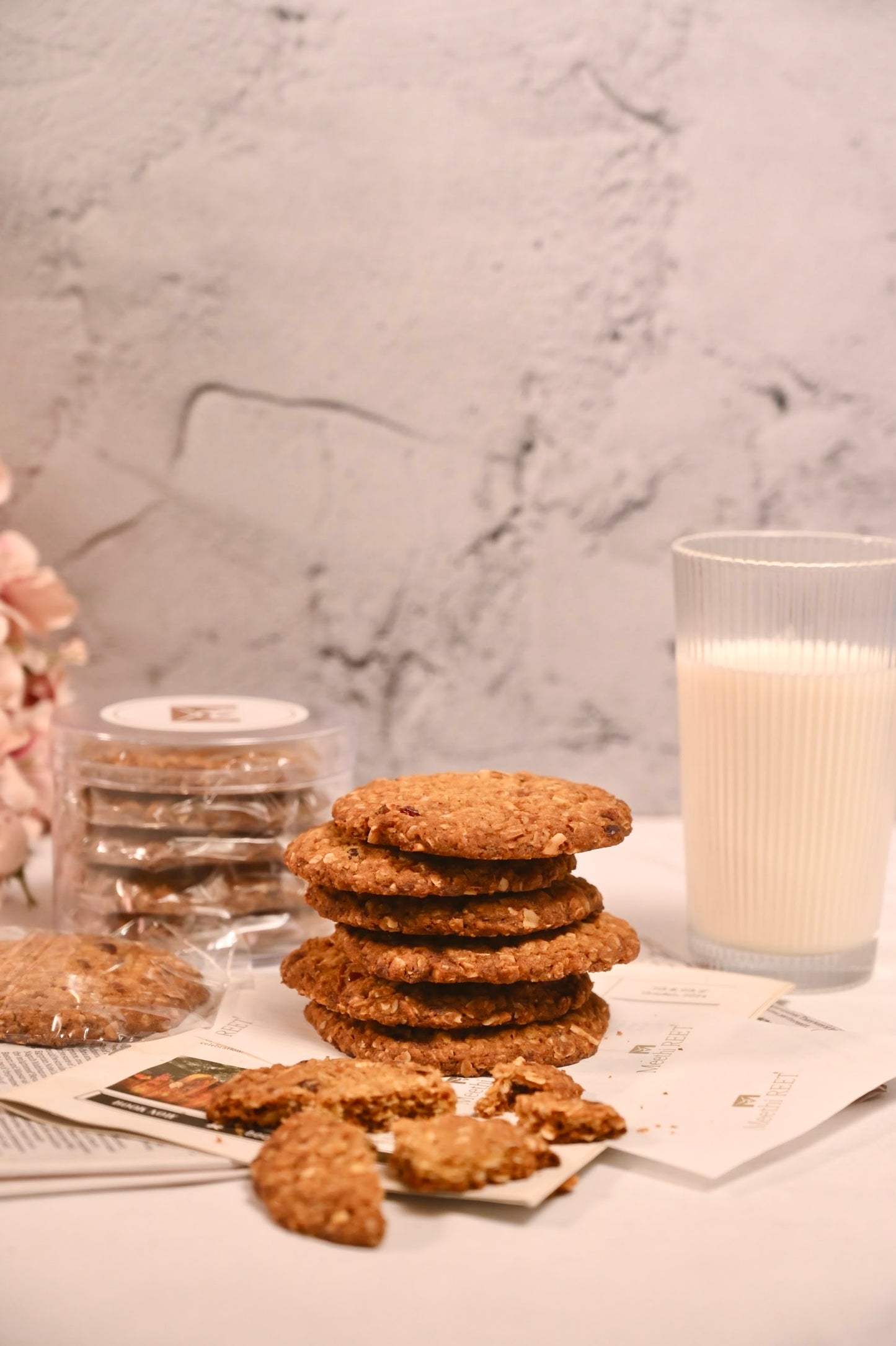 Oat & jaggery cookies (5 pieces)